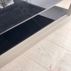 ガラス　コーナーテレビ台の画像