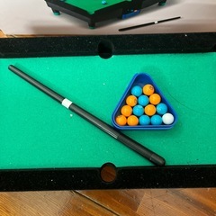 おもちゃのビリヤードの画像