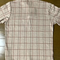 チェック　カットソーの画像