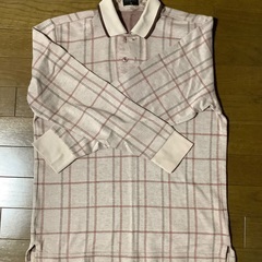 チェック　カットソーの画像