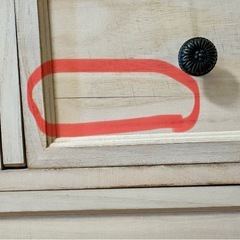 シャビーチェスト5段（アンティーク調）の画像