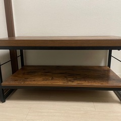 ニトリのテレビ用スチールラック テーブル　テレビ台の画像