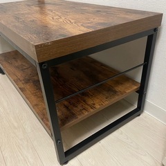 ニトリのテレビ用スチールラック テーブル　テレビ台の画像