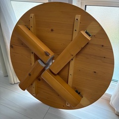 ローテーブル 円卓 ニトリ パイン材
の画像