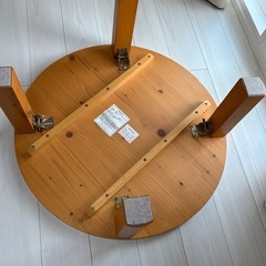 ローテーブル 円卓 ニトリ パイン材
の画像