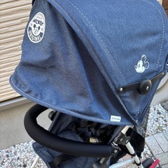 【美品】B型ベビーカー　ミッキーバギー　デニム生地 の画像