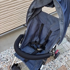 【美品】B型ベビーカー　ミッキーバギー　デニム生地 の画像