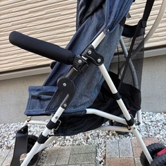 【美品】B型ベビーカー　ミッキーバギー　デニム生地 の画像