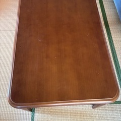 コタツテーブル　高さ調整付き大きめ の画像