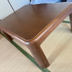 コタツテーブル　高さ調整付き大きめ の画像