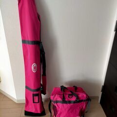 子供用スキー５点セット　スキー板(146cm)・ストック・ブーツ・スキー＆ストックケース・ブーツケースの画像