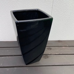 【終了】植木鉢　黒　スタイリッシュの画像