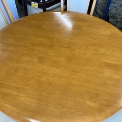 石 2511-046 ダイニングテーブル イス 4脚セット バラ売り不可 ※椅子の生地はがれあり キズ 汚れありの画像