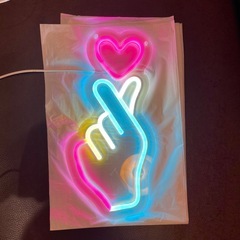 ネオン看板 ピース 5段階で光量調整可能の画像