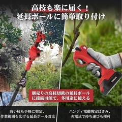 電動剪定バサミ 【山本造園会社監修】剪定バサミ 18V切断径30mmの画像