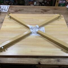 【美中古品】不二貿易 折り畳みミニテーブル 木目調 CB6045 ローテーブルの画像