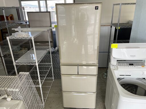 2018年製　シャープ412L両開き冷蔵庫プラズマクラスター　自動製氷機　分解クリーニング済み