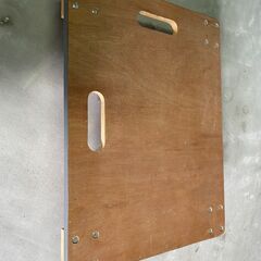 平台車 木製 PP+PVC車輪 すべり止めなし ダブル持ち手の画像