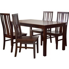 ダイニングテーブル セット ブラウン の画像