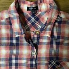 チェックブラウスレディースの画像