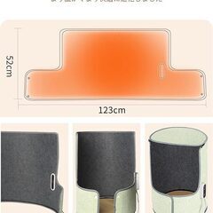 パネルヒーター（デスクヒーター・こたつ）温度調節・タイマー付きの画像