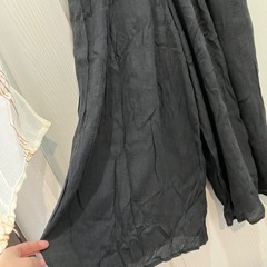 アジアンチックなワイドフレアパンツの画像