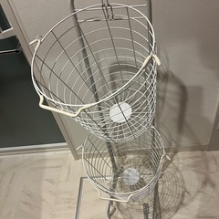 洗濯カゴ 2段の画像