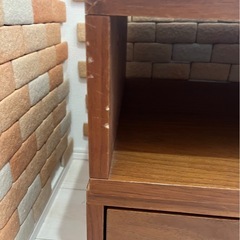 ウッド調テレビ台の画像