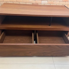ウッド調テレビ台の画像