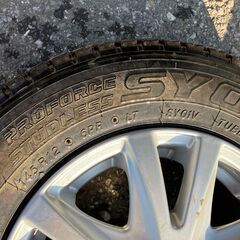 ヨコハマ　145R12　アルミ+スタッドレスタイヤ　2本セットの画像