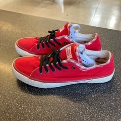 A2511-051 CEDAR CREST スニーカー 27.0cm レッド キズ汚れ、使用感有りの画像