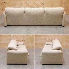 ≪★yt2089ジ≫ Cassina/カッシーナ 3人掛けソファ 675 MARALUNG/マラルンガ ファブリック デザイナーズ家具/ヴィコマジストレッティ/中古家具/宮城県仙台市 71024-12の画像