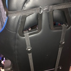 ゲーミングチェア、ブルーの画像