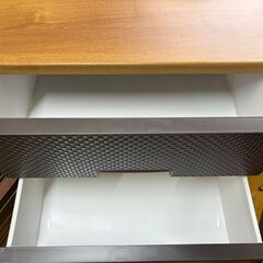 美品 ニトリ 収納チェスト フィッツプラスNTメッシュ2 幅55cm 4段 ミドルブラウンの画像