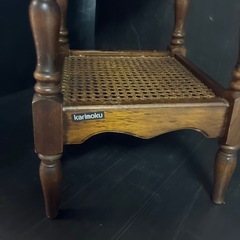 カリモクサイドテーブル花台電話台コロニアル　の画像