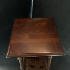 カリモクサイドテーブル花台電話台コロニアル　の画像