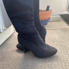 ニーハイ　スエードブーツの画像