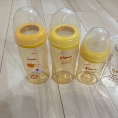 哺乳瓶　Pigeon ピジョン　プラ　ガラス　セットの画像