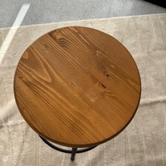 NOCE（ノーチェ）スツール　アイアン × 天然木　インダストリアルデザインの画像