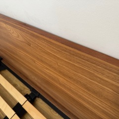 無印良品 【ダブル】脚付ベッドフレームとヘッドボードの画像