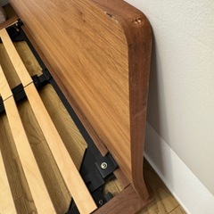 無印良品 【ダブル】脚付ベッドフレームとヘッドボードの画像