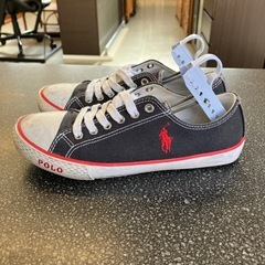 A2511-052 POLO RALPH LAUREN スニーカー ローカット ネイビー 23.0cm キズ汚れ、使用感有りの画像
