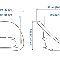 IKEAチェア「ローベルゲット」「ブリシェール」の画像