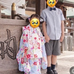 七五三　３歳　着物　一色の画像