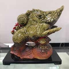 ジモティ割引有★【ジャングルジャングル岸和田店】　信楽焼　干支置物　陶仙作　南大阪 岸和田市 貝塚市 泉佐野市 和泉市 忠岡町 熊取町の画像