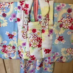 七五三　３歳　着物　一色の画像