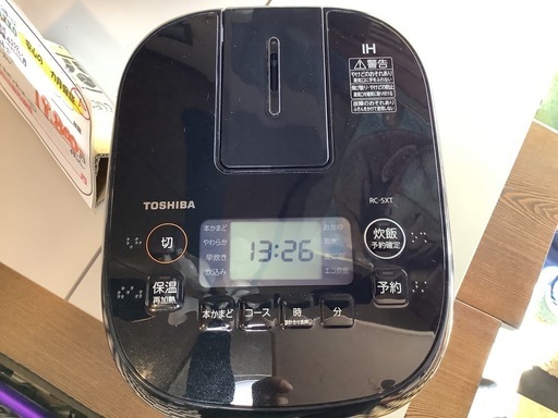 【リサイクルサービス八光】2023年製　TOSHIBA　炊飯ジャー ブラック RC-5XT-K [3合 /IH]