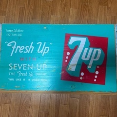 木箱★7UP★セブンアップ★D34×W×45×H25★ビンテージ★ ボックスの画像