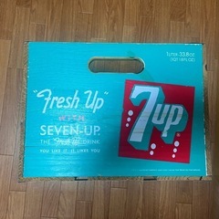 木箱★7UP★セブンアップ★D34×W×45×H25★ビンテージ★ ボックスの画像