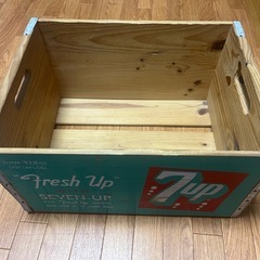 木箱★7UP★セブンアップ★D34×W×45×H25★ビンテージ★ ボックスの画像